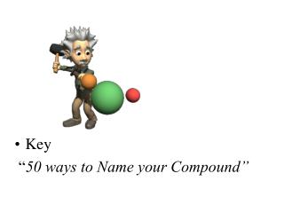 Key “ 50 ways to Name your Compound”