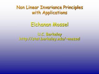 Non Linear Invariance Principles with Applications