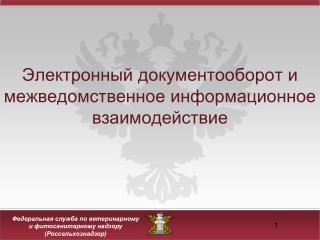 Электронный документооборот и межведомственное информационное взаимодействие