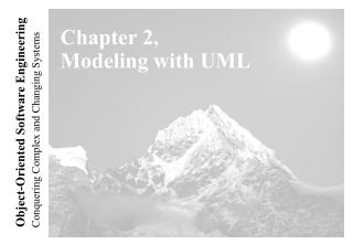 Chapter 2, Modeling with UML