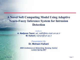 A Novel Soft Computing Model Using Adaptive Neuro -Fuzzy Inference System for Intrusion Detection