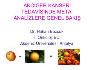 AKCİĞER KANSERİ TEDAVİSİNDE META-ANALİZLERE GENEL BAKIŞ