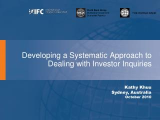 Developing a Systematic Approach to Dealing with Investor Inquiries