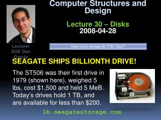 Seagate ships billionth drive!