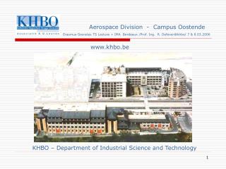 Aerospace Division - Campus Oostende