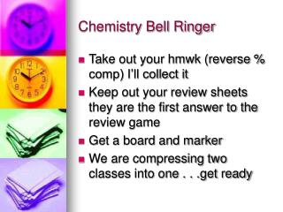 Chemistry Bell Ringer