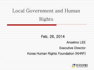 Local Government and Human Rights