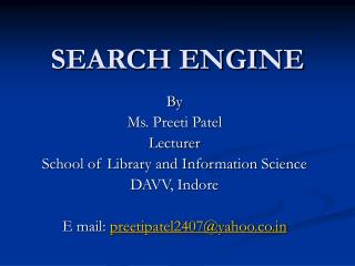SEARCH ENGINE