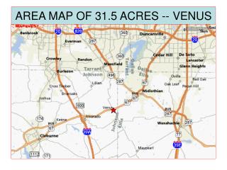 AREA MAP OF 31.5 ACRES -- VENUS