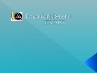 Pengantar Ekonomi IES 2033