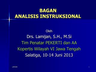 BAGAN ANALISIS INSTRUKSIONAL