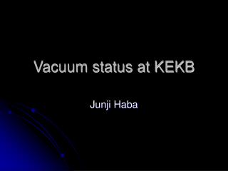 Vacuum status at KEKB