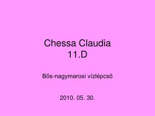 Chessa Claudia 11.D