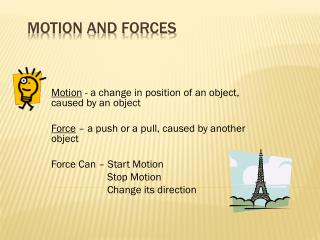 Motion and Forces