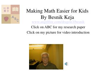 Making Math Easier for Kids By Besnik Keja