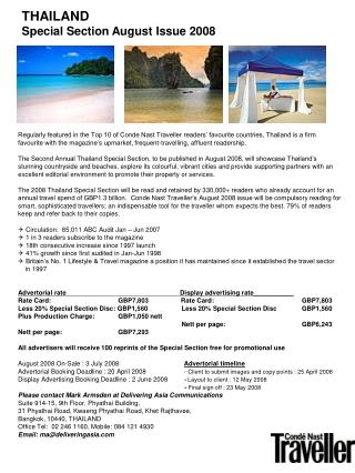 THAILAND Special Section August Issue 2008