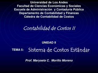 Universidad de Los Andes Facultad de Ciencias Económicas y Sociales
