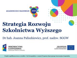 Strategia Rozwoju Szkolnictwa Wyższego