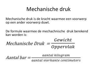 Mechanische druk