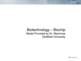 Biotechnology – Biochip Model Provided by Dr. MacInnes Sheffield University