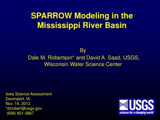 SPARROW Modeling in the Mississippi River Basin