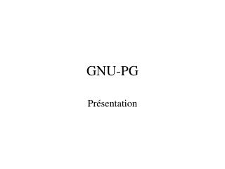 GNU-PG