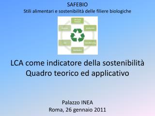 SAFEBIO Stili alimentari e sostenibilità delle filiere biologiche