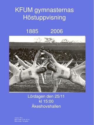 KFUM gymnasternas Höstuppvisning