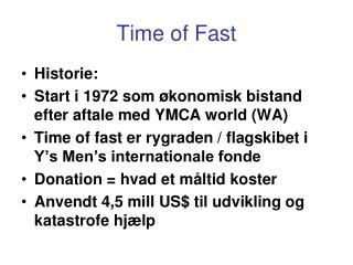 Time of Fast