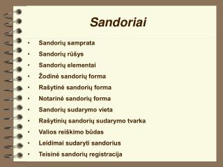 Sandoriai