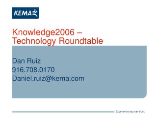 Knowledge2006 – Technology Roundtable