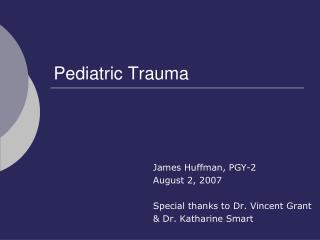 Pediatric Trauma