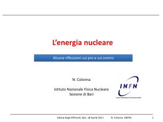 L’energia nucleare