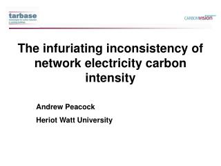 The infuriating inconsistency of network electricity carbon intensity