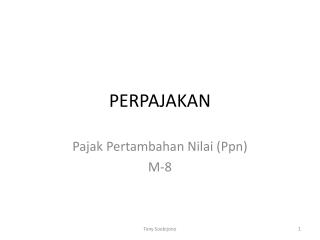 PERPAJAKAN