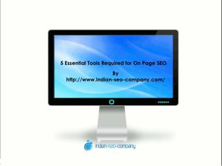 5 Essential Tools Required for On Page SEO