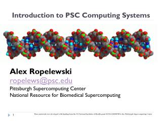 Introduction to PSC Computing Systems