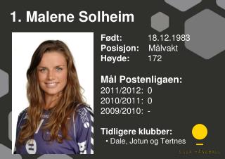 1. Malene Solheim