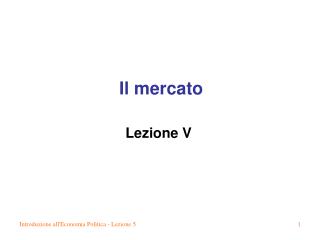 Il mercato