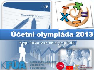 Účetní olympiáda 2013
