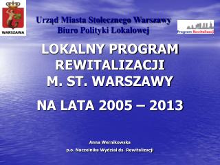 Urząd Miasta Stołecznego Warszawy Biuro Polityki Lokalowej