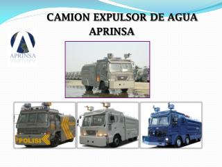 CAMION EXPULSOR DE AGUA APRINSA