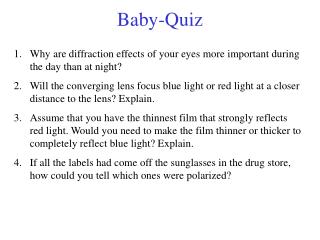 Baby-Quiz