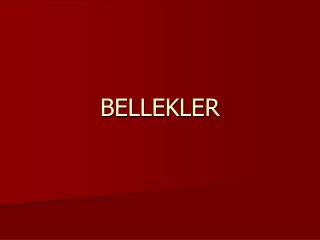 BELLEKLER