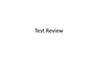 Test Review