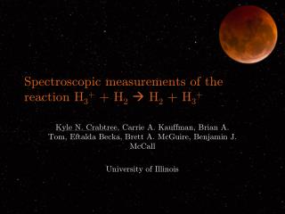 Spectroscopic measurements of the reaction H 3 + + H 2  H 2 + H 3 +