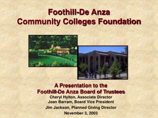 Foothill-De Anza Community Colleges Foundation