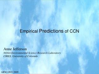 Empirical Predictions of CCN