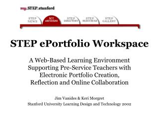 STEP ePortfolio Workspace