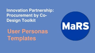 Innovation Partnership: Procurement by Co-Design Toolkit